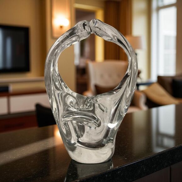 Toscany Other - Vintage Toscany Blown Glass Collection Crystal Bride Basket